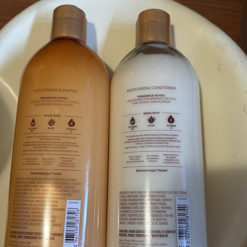 Gingham‎ Glow Bath & Body Works Moisturizing Shampoo & Conditioner Set New 16oz - Picture 2 of 2